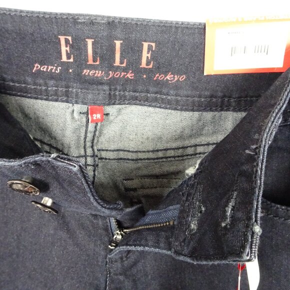 Elle Stretch Flare Mid Rise Modern Fit Jeans Size 2 Regular - Picture 4 of 8